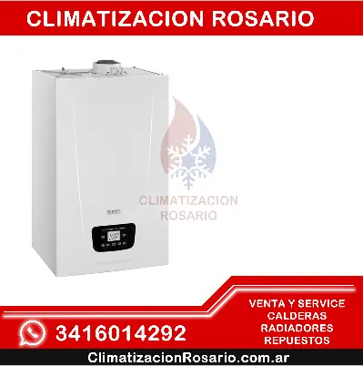 caldera de condensación marca Baxi modelo Duo Tec Compact 1.24 de 24.000 Kcal/h, sólo calefacción, tiro forzado sku11174